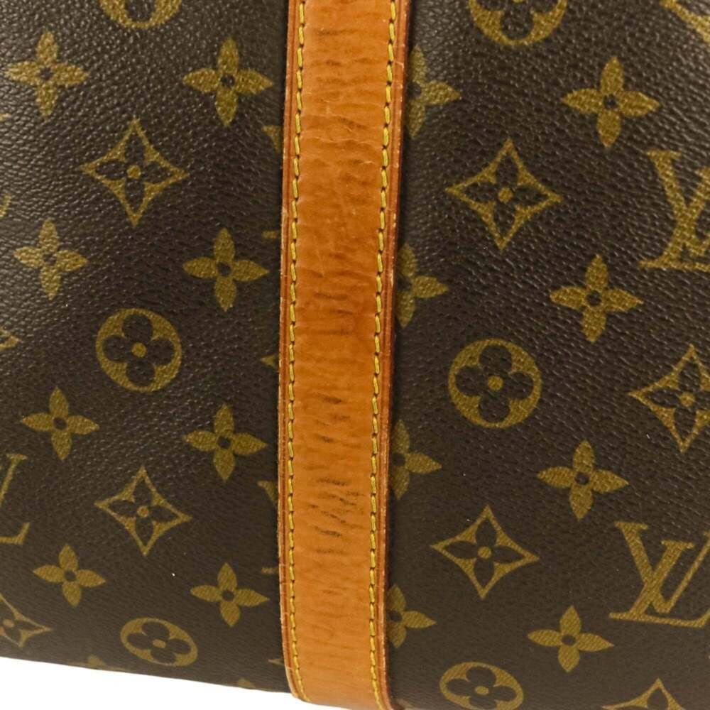 LOUIS VUITTON Authentic Brown Monogram Keepall 60 Boston Bag - Picture 13 of 14